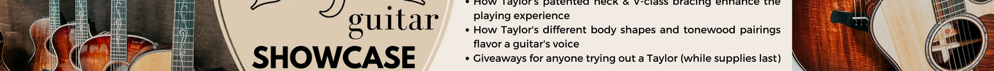 Taylor Guitar Showcase Event at Edmond Music October 10th!