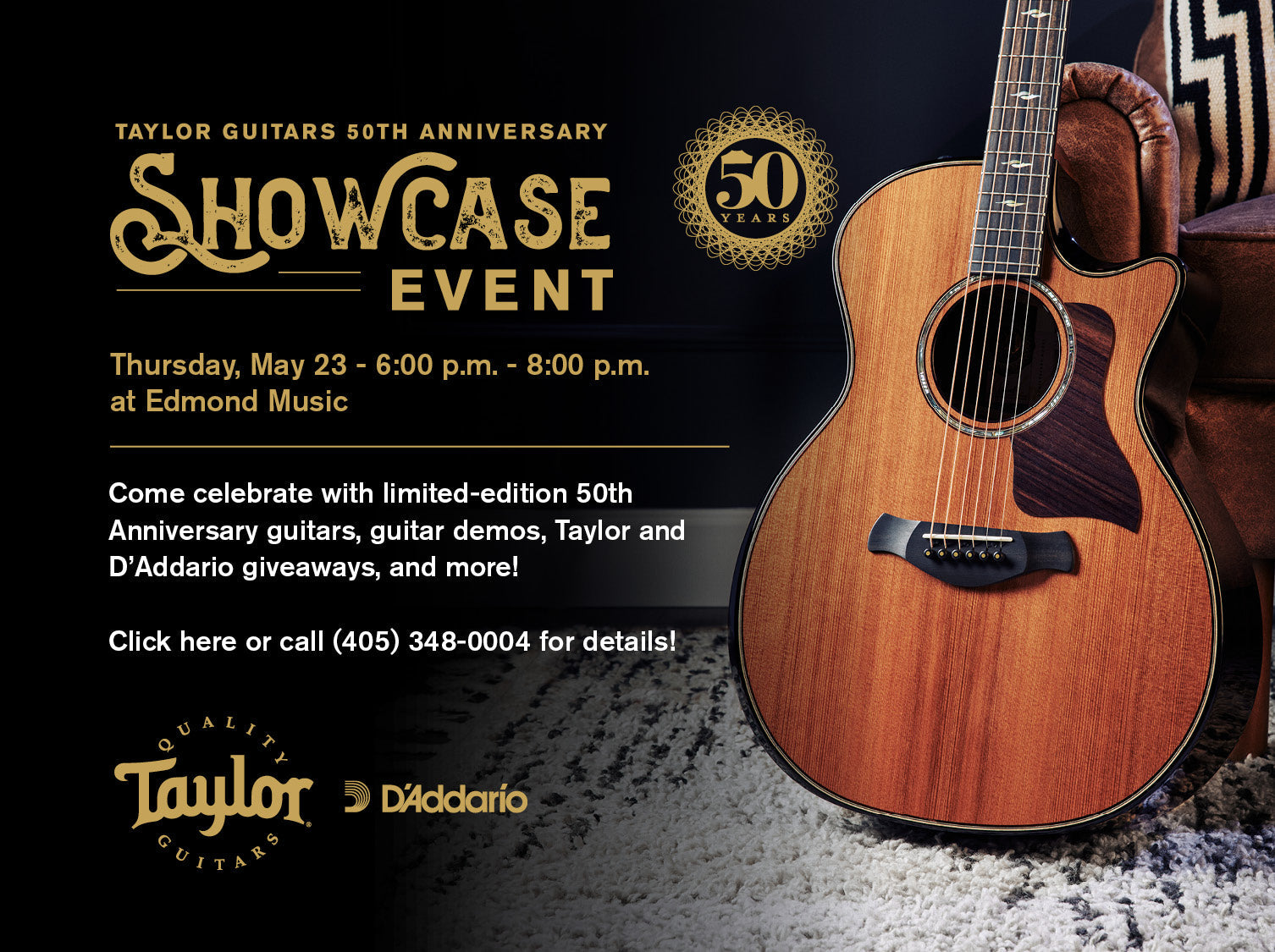 Edmond Music & Taylor Guitarsâ€™ 50th Anniversary Showcase