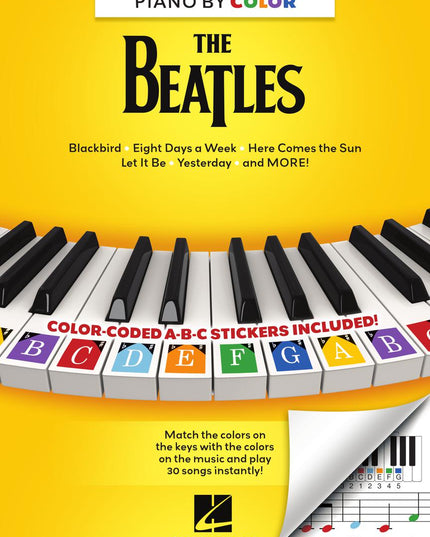 Piano by Color The Beatles