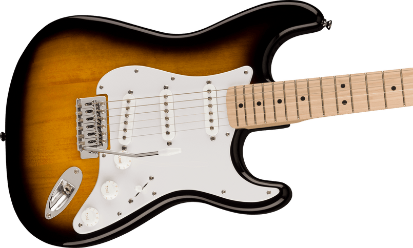 Squier Sonic Stratocaster Pack, Maple Fingerboard, 2-Color Sunburst, Gig Bag, 10G - 120V