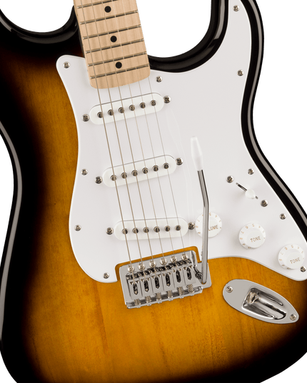 Squier Sonic Stratocaster Pack, Maple Fingerboard, 2-Color Sunburst, Gig Bag, 10G - 120V