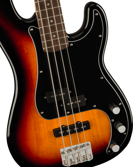 Squier Affinity Series Precision Bass PJ Pack, Laurel Fingerboard, 3-Color Sunburst, Gig Bag, Rumble 15 - 120V