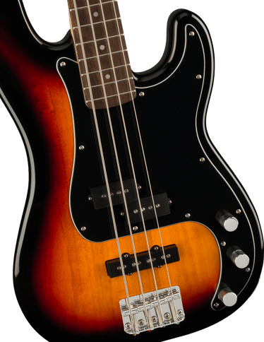 Squier Affinity Series Precision Bass PJ Pack, Laurel Fingerboard, 3-Color Sunburst, Gig Bag, Rumble 15 - 120V