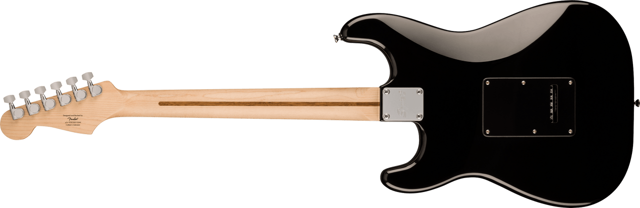 Squier Sonic Stratocaster HSS, Maple Fingerboard, Black Pickguard, Black