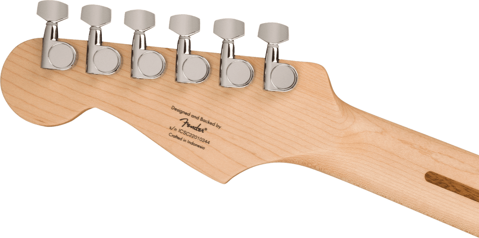 Squier Sonic Stratocaster HSS, Maple Fingerboard, Black Pickguard, Black