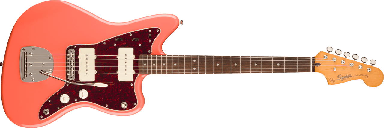 Squier Classic Vibe '60s Jazzmaster, Laurel Fingerboard, Tortoishell Pickguard, Tahitian Coral