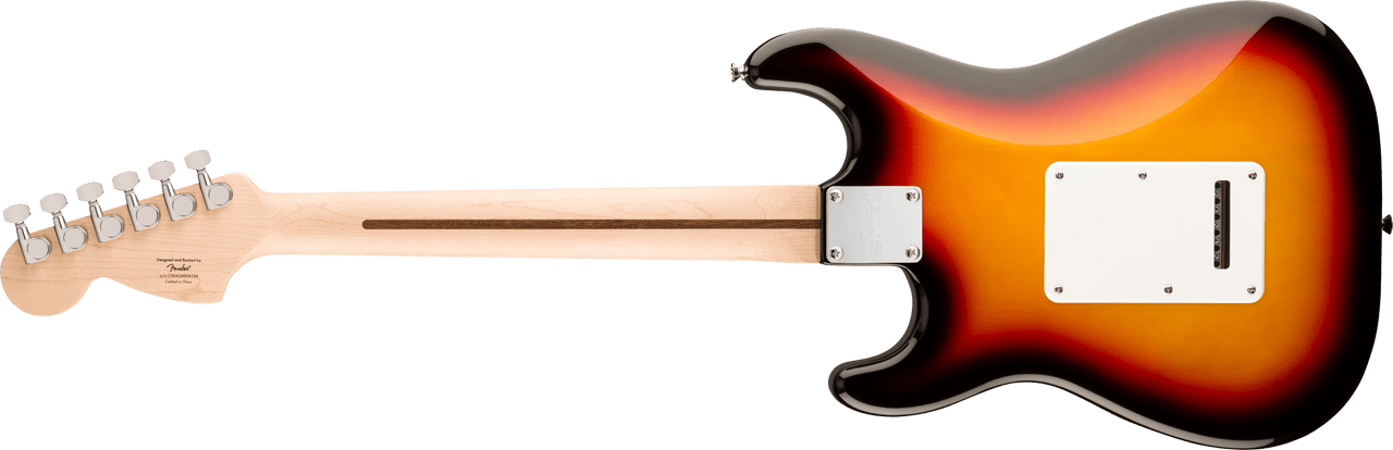 Squier Affinity Series Stratocaster Junior HSS, Laurel Fingerboard, White Pickguard, 3-Color Sunburst