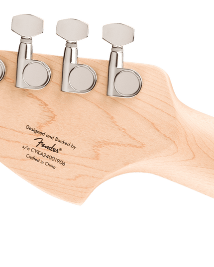Squier Affinity Series Stratocaster Junior HSS, Laurel Fingerboard, White Pickguard, Ice Blue Metallic