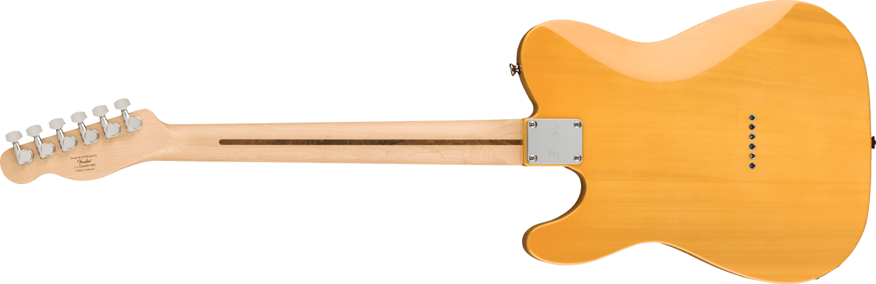 Squier Affinity Series Telecaster, Maple Fingerboard, Black Pickguard, Butterscotch Blonde