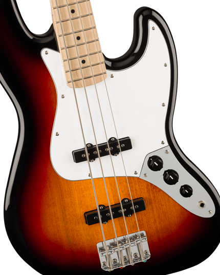 Squier Affinity Series Jazz Bass, Maple Fingerboard, White Pickguard, 3-Color Sunburst