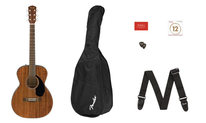 Fender CC-60S Concert Pack V2, All-Mahogany