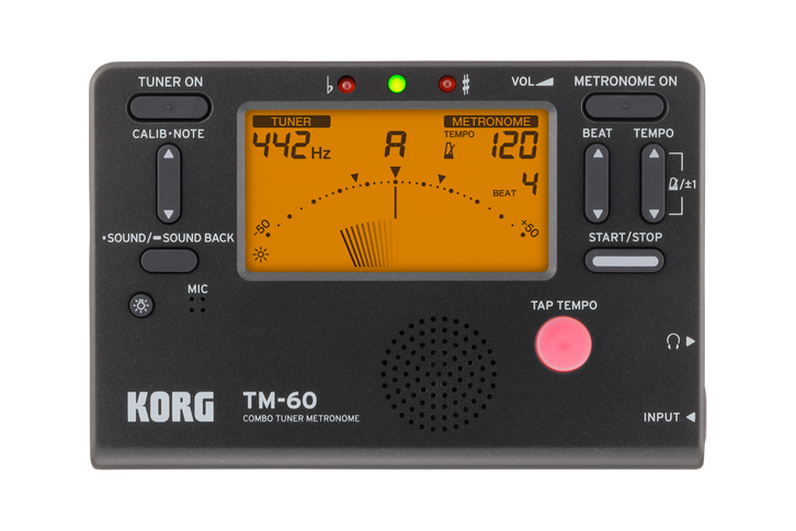 Korg TM60BK Korg TM-60 BK Combo Tuner Metronome (Black)
