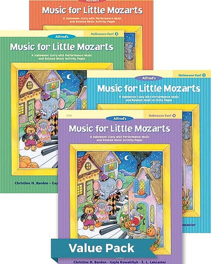 Music for Little Mozarts Halloween Fun! Books 1-4 (Value Pack) [Piano]