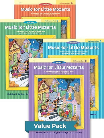 Music for Little Mozarts Halloween Fun! Books 1-4 (Value Pack) [Piano]