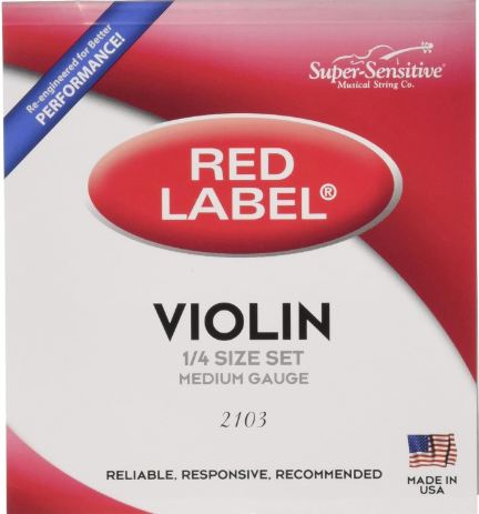 Super Sensitive 12103SLM Strings Violin 1/4 Set
