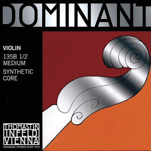 Thomastik-Infeld 135B.12 Dominant Violin Set, 1/2 - Steel E, Ball