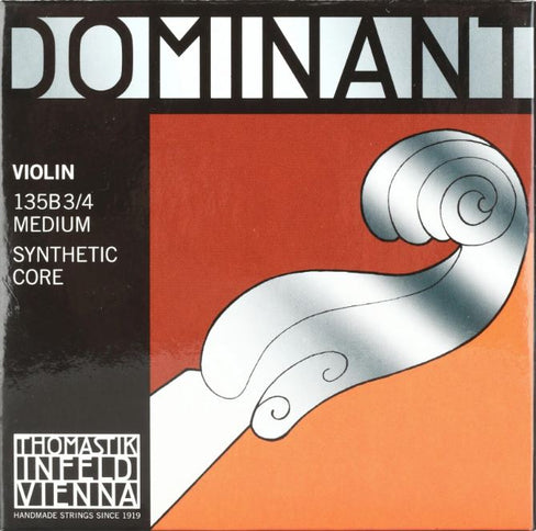 Thomastik-Infeld 135B.34 Dominant Violin Set, 3/4 - Steel E, Ball