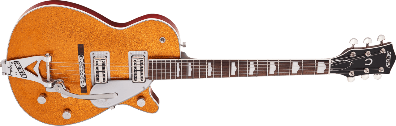 Gretsch G6129T-89 Vintage Select ‘89 Sparkle Jet with Bigsby, Rosewood Fingerboard, Gold Sparkle