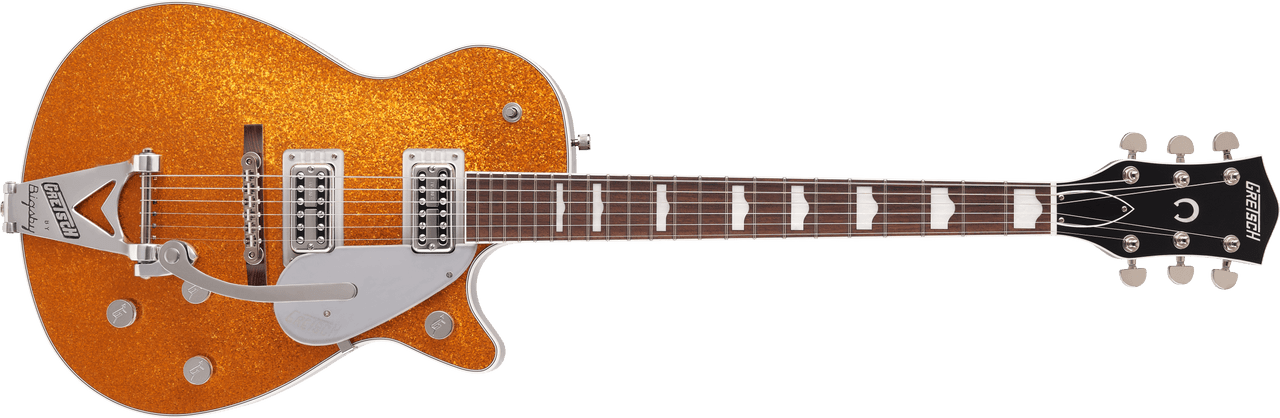 Gretsch G6129T-89 Vintage Select ‘89 Sparkle Jet with Bigsby, Rosewood Fingerboard, Gold Sparkle