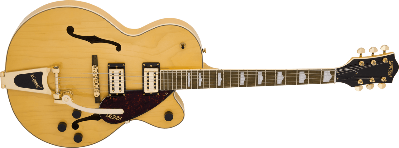 Gretsch G2410TG Streamliner Hollow Body Single-Cut with Bigsby and Gold Hardware, Laurel Fingerboard, Village Amber