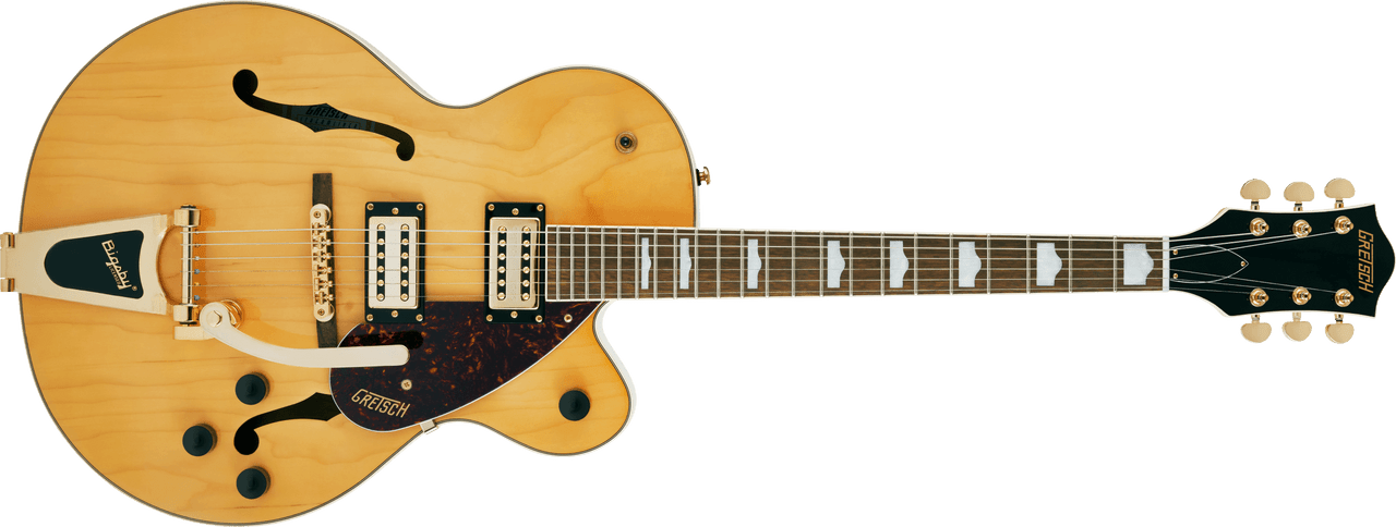 Gretsch G2410TG Streamliner Hollow Body Single-Cut with Bigsby and Gold Hardware, Laurel Fingerboard, Village Amber