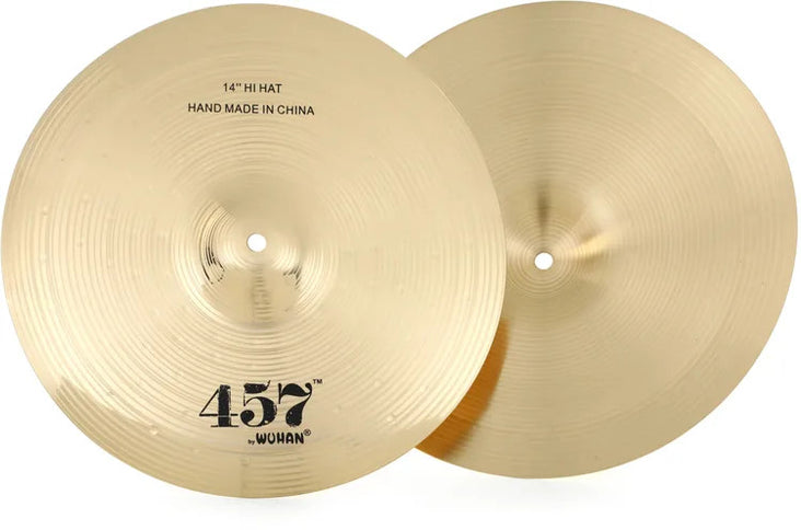 Wuhan 14" 457 Hi Hats Cymbals Pair