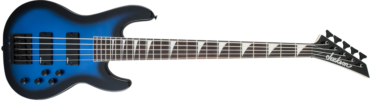 Jackson JS Series Concert Bass JS3V, Amaranth Fingerboard, Metallic Blue Burst