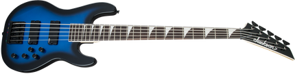 Jackson JS Series Concert Bass JS3V, Amaranth Fingerboard, Metallic Blue Burst