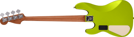 Charvel Pro-Mod San Dimas Bass PJ IV, Caramelized Maple Fingerboard, Lime Green Metallic