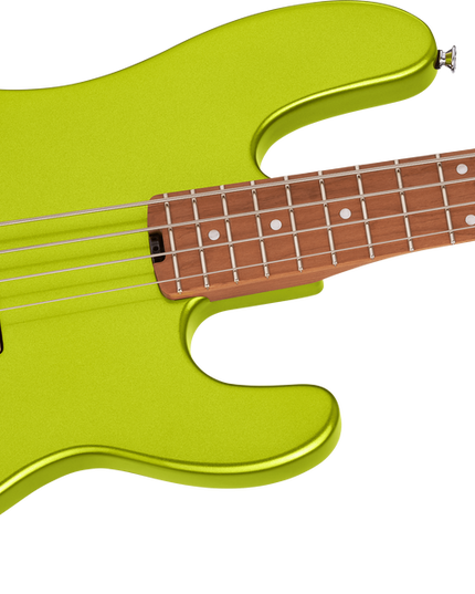 Charvel Pro-Mod San Dimas Bass PJ IV, Caramelized Maple Fingerboard, Lime Green Metallic