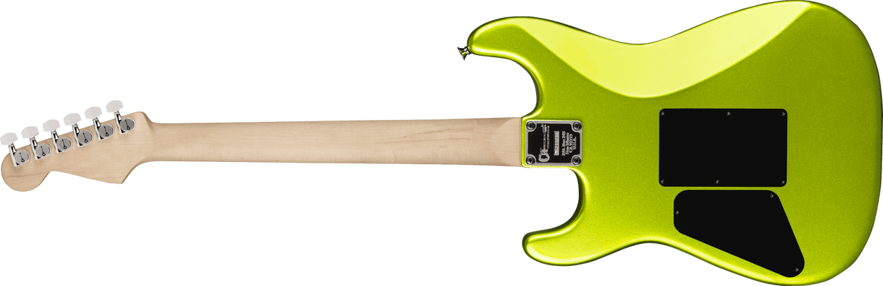 Charvel Pro-Mod San Dimas Style 1 HH FR E, Ebony Fingerboard, Lime Green Metallic