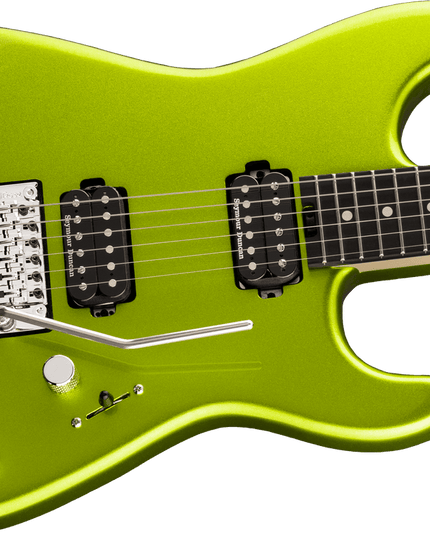 Charvel Pro-Mod San Dimas Style 1 HH FR E, Ebony Fingerboard, Lime Green Metallic