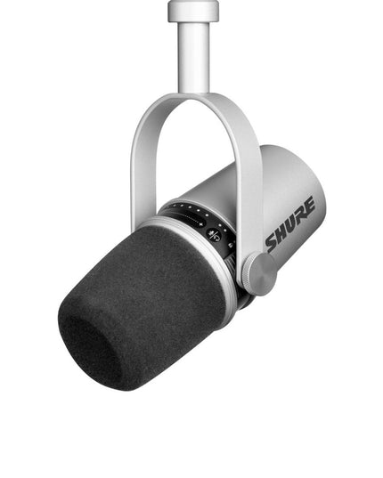 Shure MV7-K Podcast Microphone. Silver