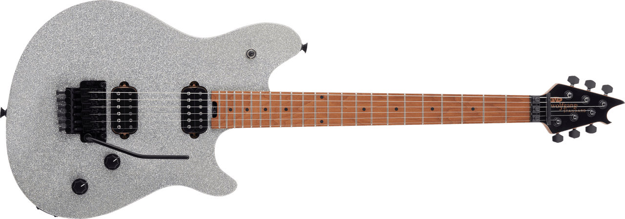 EVH Wolfgang WG Standard, Baked Maple Fingerboard, Silver Sparkle