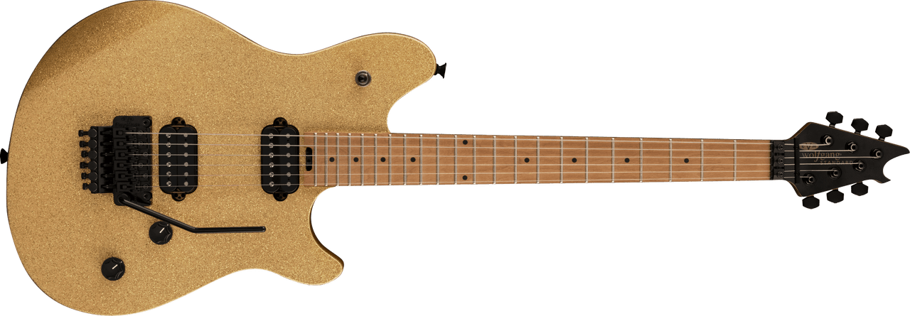 EVH Wolfgang WG Standard, Baked Maple Fingerboard, Gold Sparkle