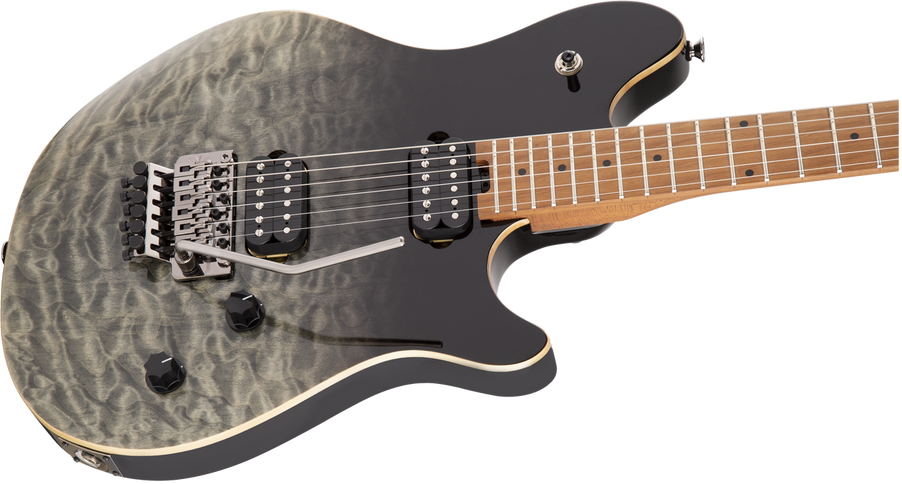 EVH Wolfgang WG Standard QM, Baked Maple Fingerboard, Black Fade