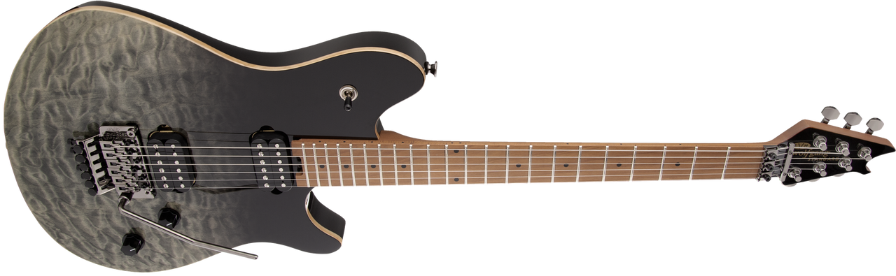 EVH Wolfgang WG Standard QM, Baked Maple Fingerboard, Black Fade