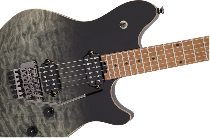 EVH Wolfgang WG Standard QM, Baked Maple Fingerboard, Black Fade