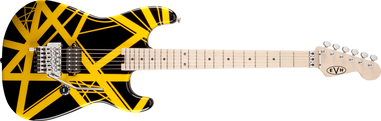 EVH Striped Series Black with Yellow Stripes