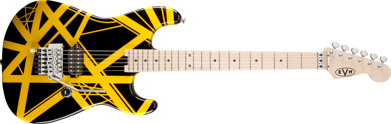 EVH Striped Series Black with Yellow Stripes