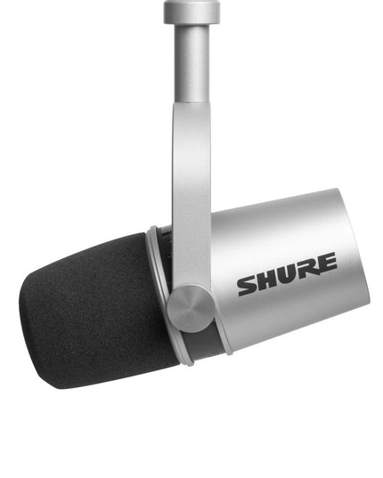 Shure MV7-K Podcast Microphone. Silver