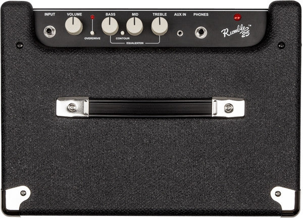 Fender Rumble 25 Black and Silver 25 watts Combo Bass Amp