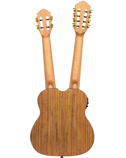 Ortega Double Neck A/E Uke w/Bag