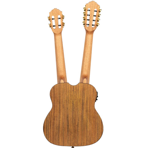 Ortega Double Neck A/E Uke w/Bag
