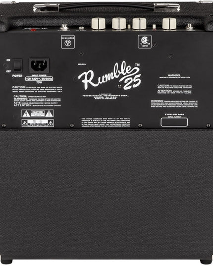 Fender Rumble 25 Black and Silver 25 watts Combo Bass Amp