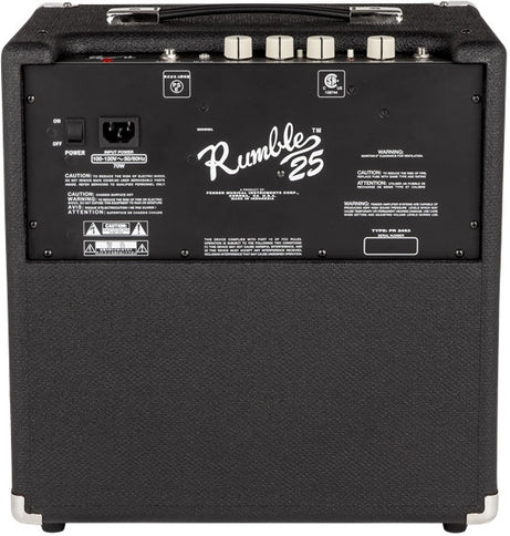 Fender Rumble 25 Black and Silver 25 watts Combo Bass Amp