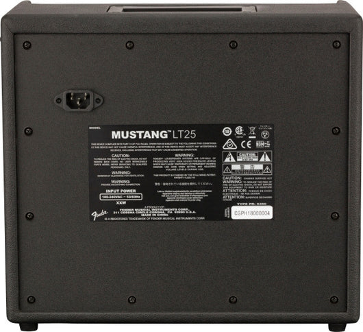 Fender Mustang LT25 Black 25-watt combo amplifier