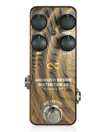 One Control ANODIZEDBROWN Anodized Brown Distortion Pedal