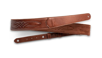 Taylor 4201-20 Taylor Vegan Leather Strap,Med Brown w/Stitching 2.0",Embossed Logo