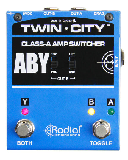 Radial TWINCITY Twin City ABY Amp Switcher Pedal